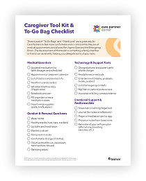 Care Partner Toolkit Checklist